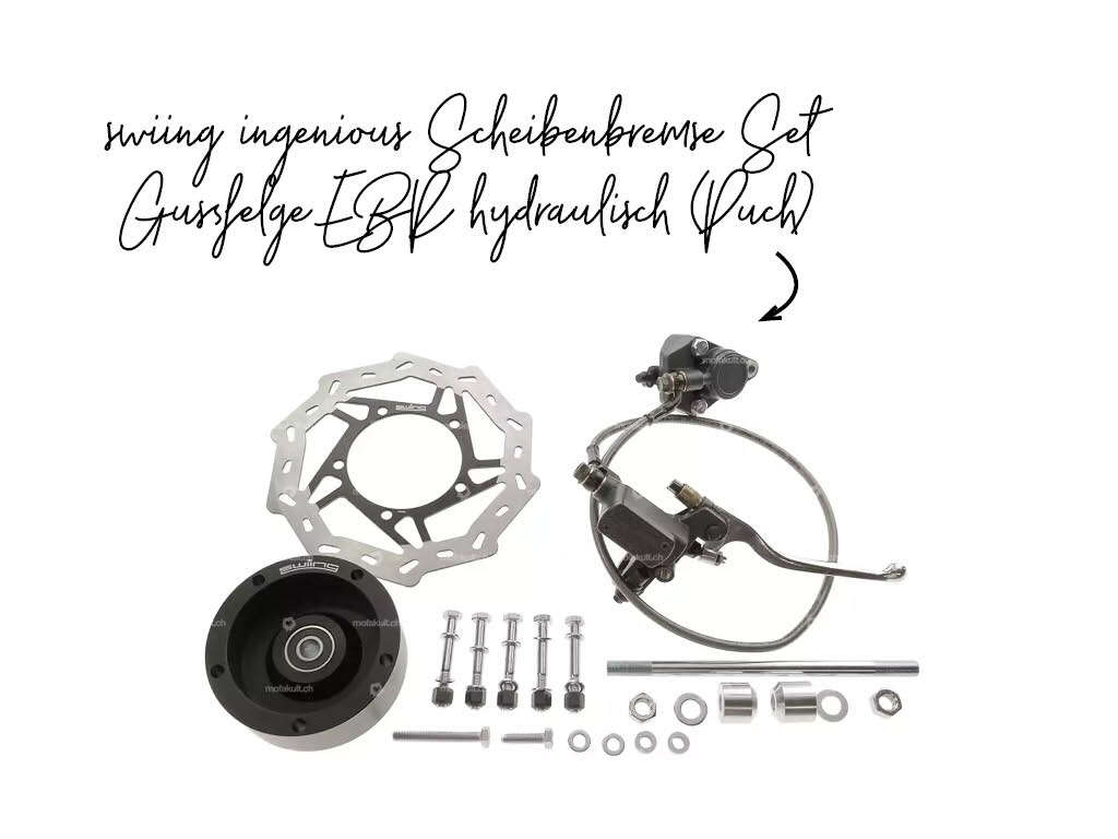 swiing ingenious Scheibenbremse Set Gussfelge EBR hydraulisch swiing ingenious Scheibenbremse Set Gussfelge EBR hydraulisch