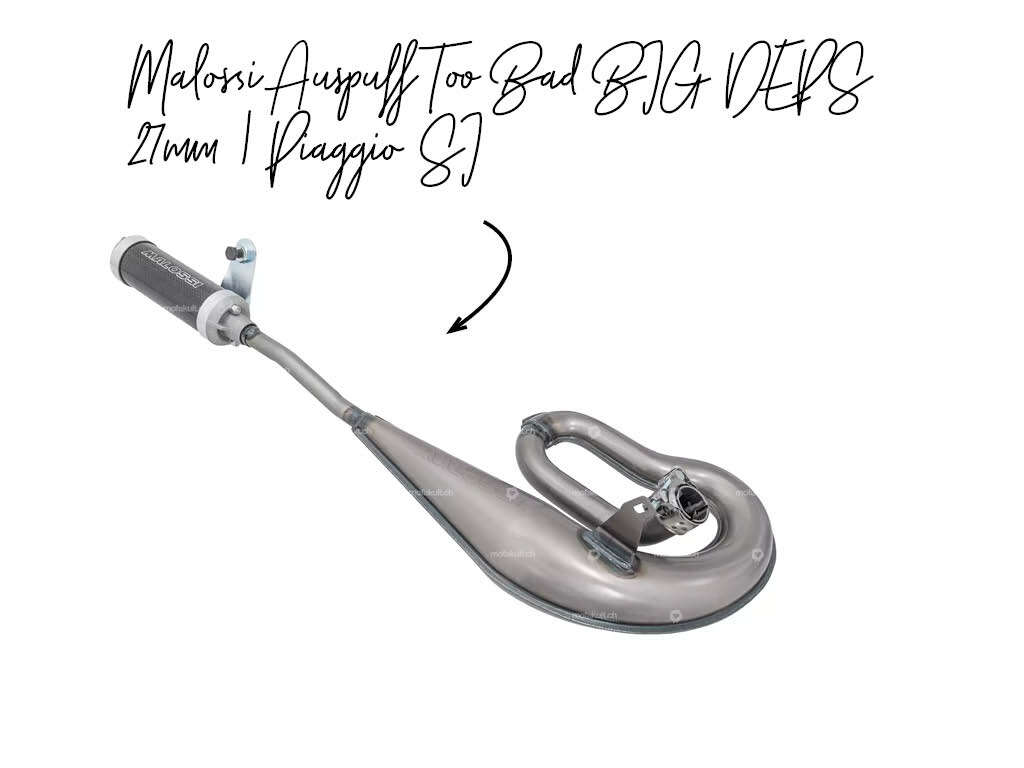 Malossi Auspuff Too Bad BIG DEPS 27mm, Piaggio SI Malossi Auspuff Too Bad BIG DEPS 27mm, Piaggio SI