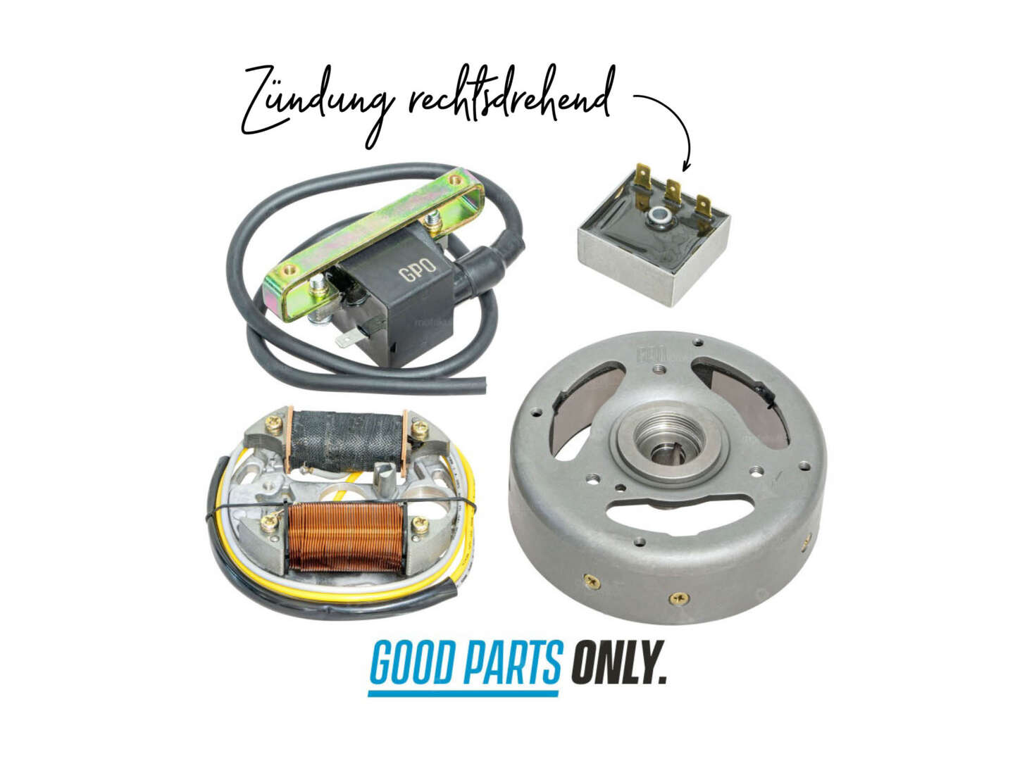 GPO CDI Zündung rechtsdrehend 12V komplett GPO CDI Zündung rechtsdrehend 12V komplett