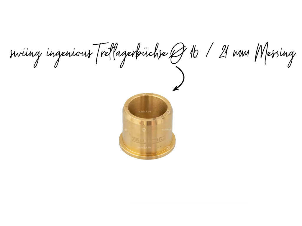 swiing® ingenious Tretlagerbüchse Ø 16  21 mm Messing swiing® ingenious Tretlagerbüchse Ø 16  21 mm Messing