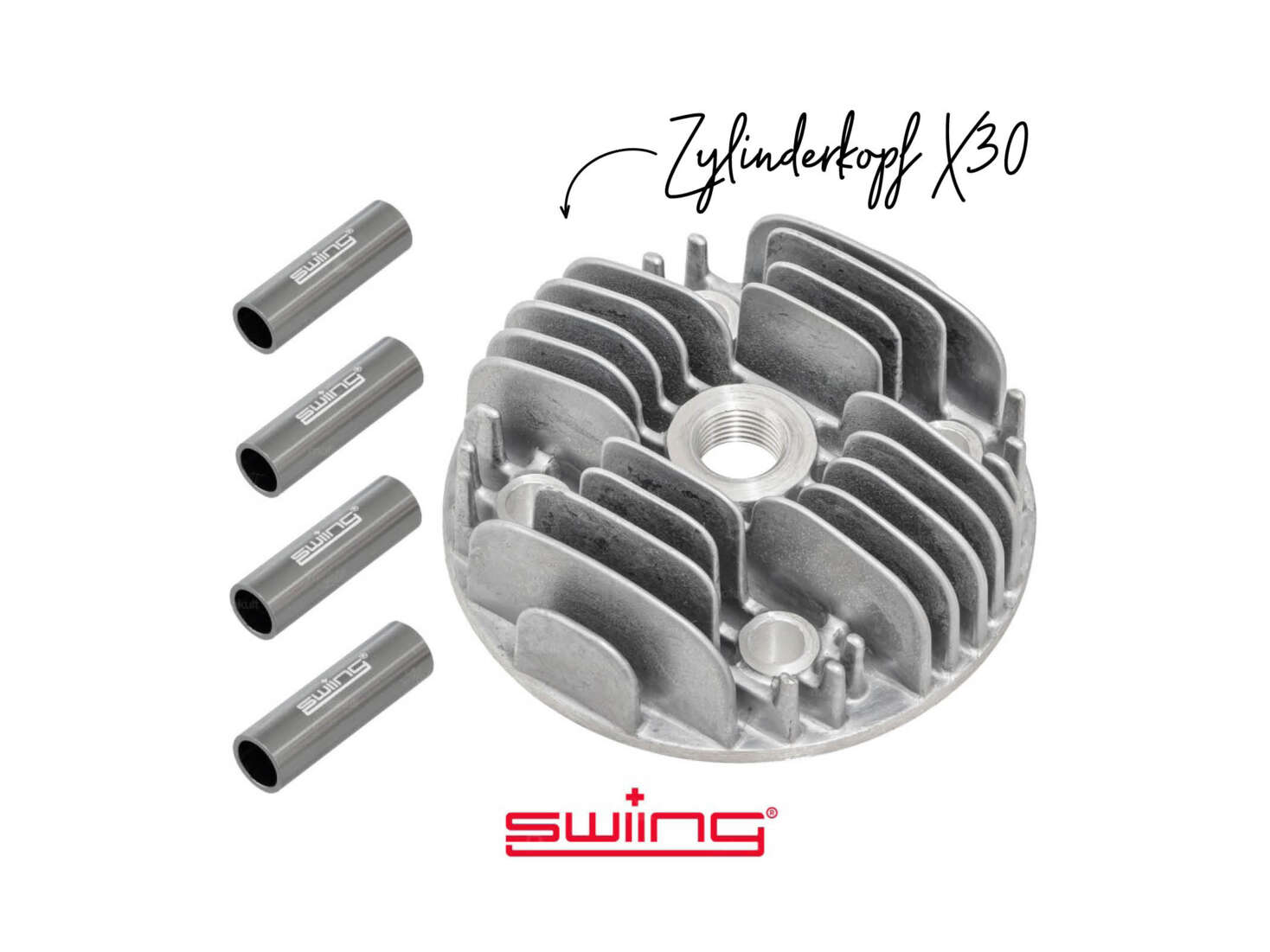 swiing Zylinderkopf Tuning (38 - 41 mm nach Wahl) | Puch X30 NG, DS, MV swiing Zylinderkopf Tuning (38 - 41 mm nach Wahl) | Puch X30 NG, DS, MV