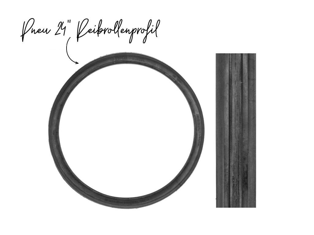 Pneu Solex 24" x 1.5 x 1.75 (Reibrollenprofil) Pneu Solex 24" x 1.5 x 1.75 (Reibrollenprofil)