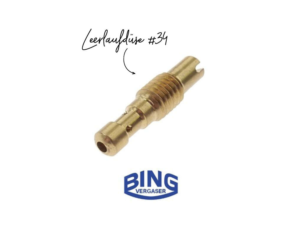 Leerlaufdüse #34 Bing 17 & 18 Leerlaufdüse #34 Bing 17 & 18