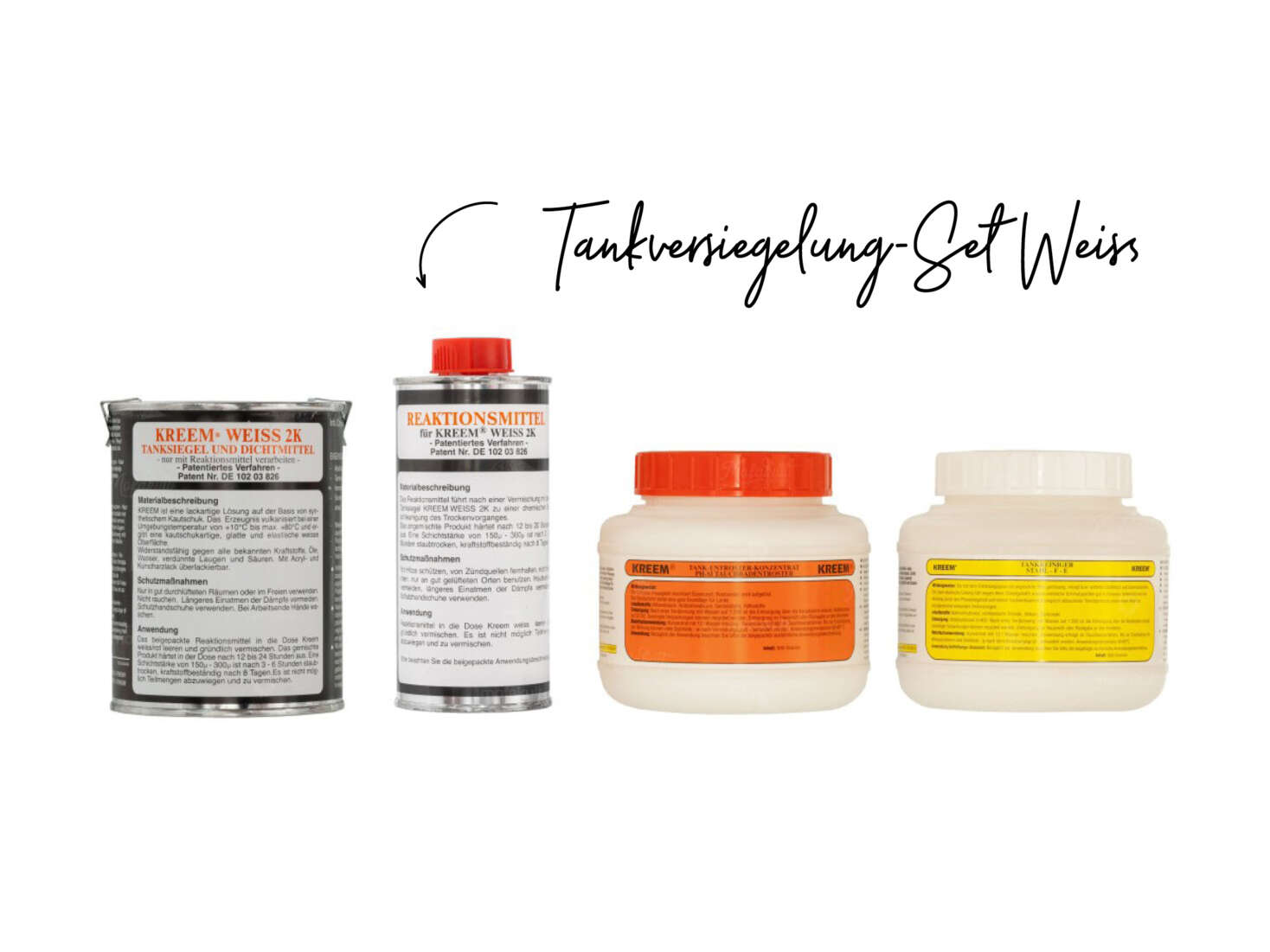 Set Tankversiegelung weiss 12 L Set Tankversiegelung weiss 12 L