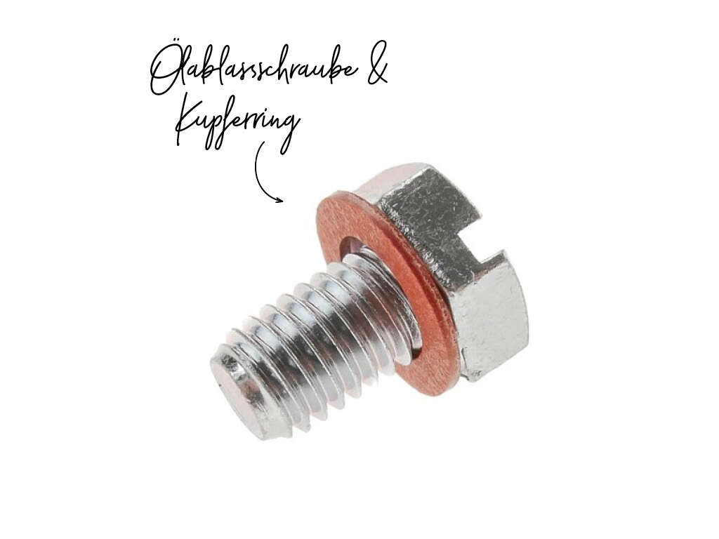 swiing® revival M8x12 Ölablassschraube & Kupferring | Puch E50, Z50 swiing® revival M8x12 Ölablassschraube & Kupferring | Puch E50, Z50