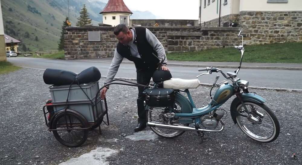 Bei nicht allzu heftigen Bergpassagen ist ein Anhänger eine tolle Option Bei nicht allzu heftigen Bergpassagen ist ein Anhänger eine tolle Option