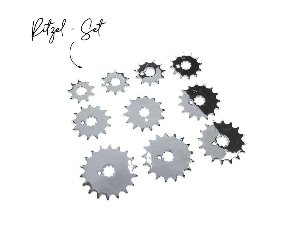 GPO Ritzel Puch 9 - 18 Zähne (breit) Chrom GPO Ritzel Puch 9 - 18 Zähne (breit) Chrom