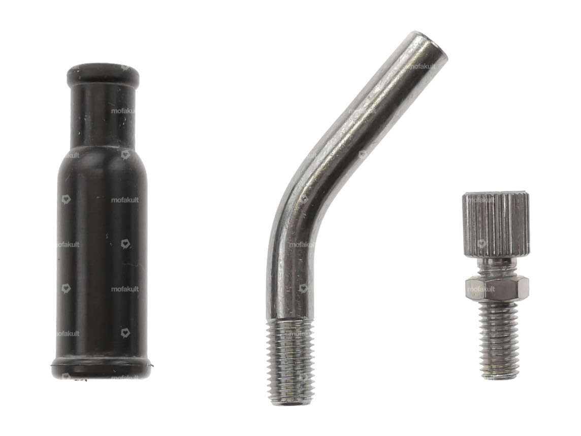 Set di curve per tubi carburatore Dell'Orto 40° M6x0,75 Carousel Image 1