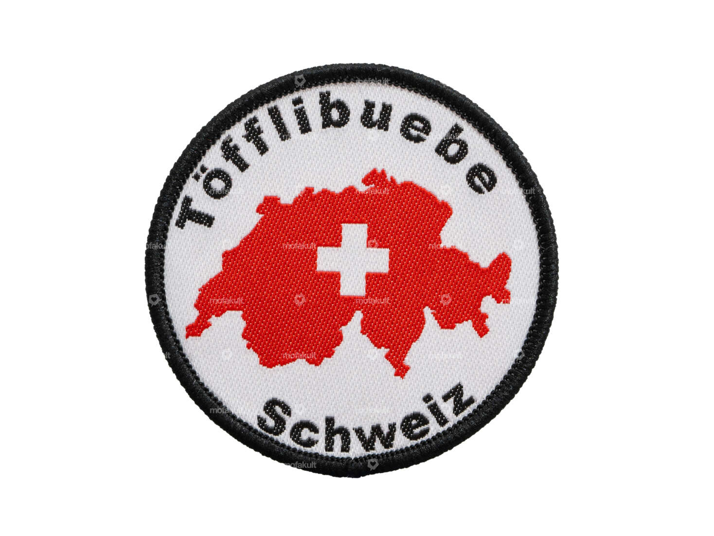 Toppa per banda "Töfflibuebe Schweiz" Ø 60 mm Carousel Image 1