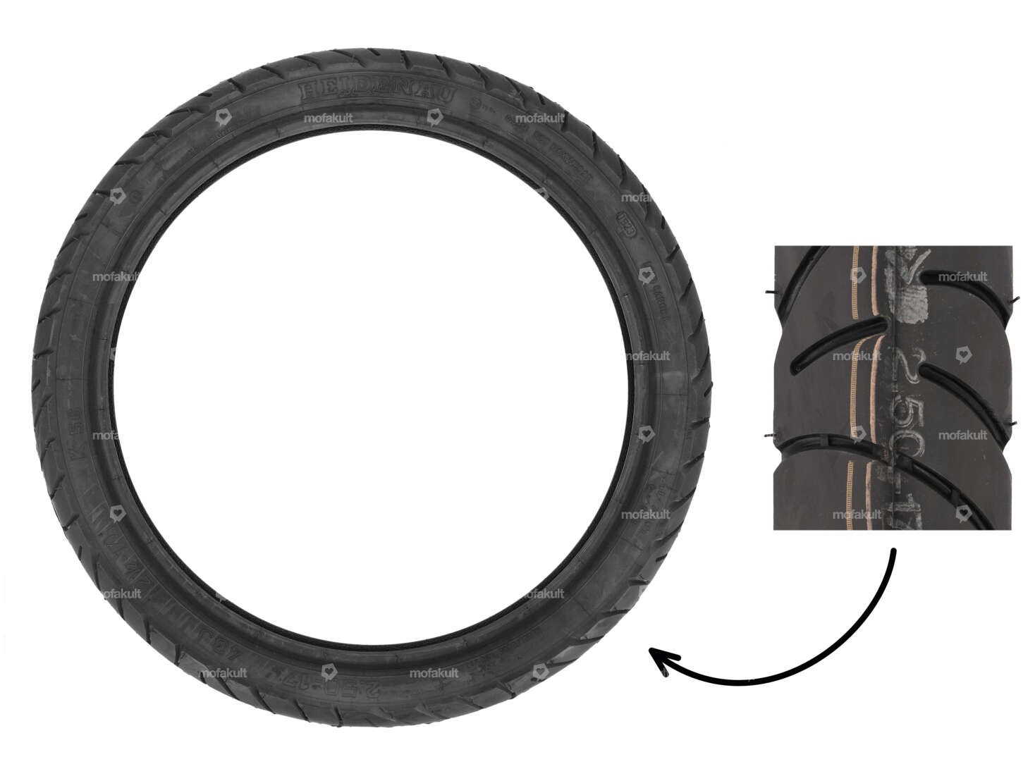 Heidenau 2.50 x 17" Reifen K56 Semi-Slick Carousel Image 1