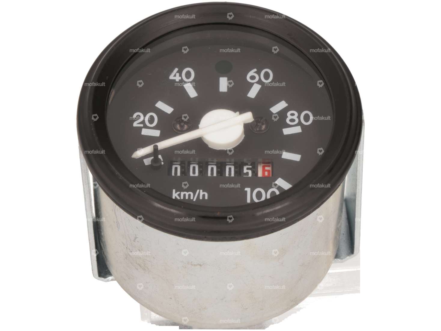 Speedometer 100 km/h Ø 60 mm illuminated black Carousel Image 1
