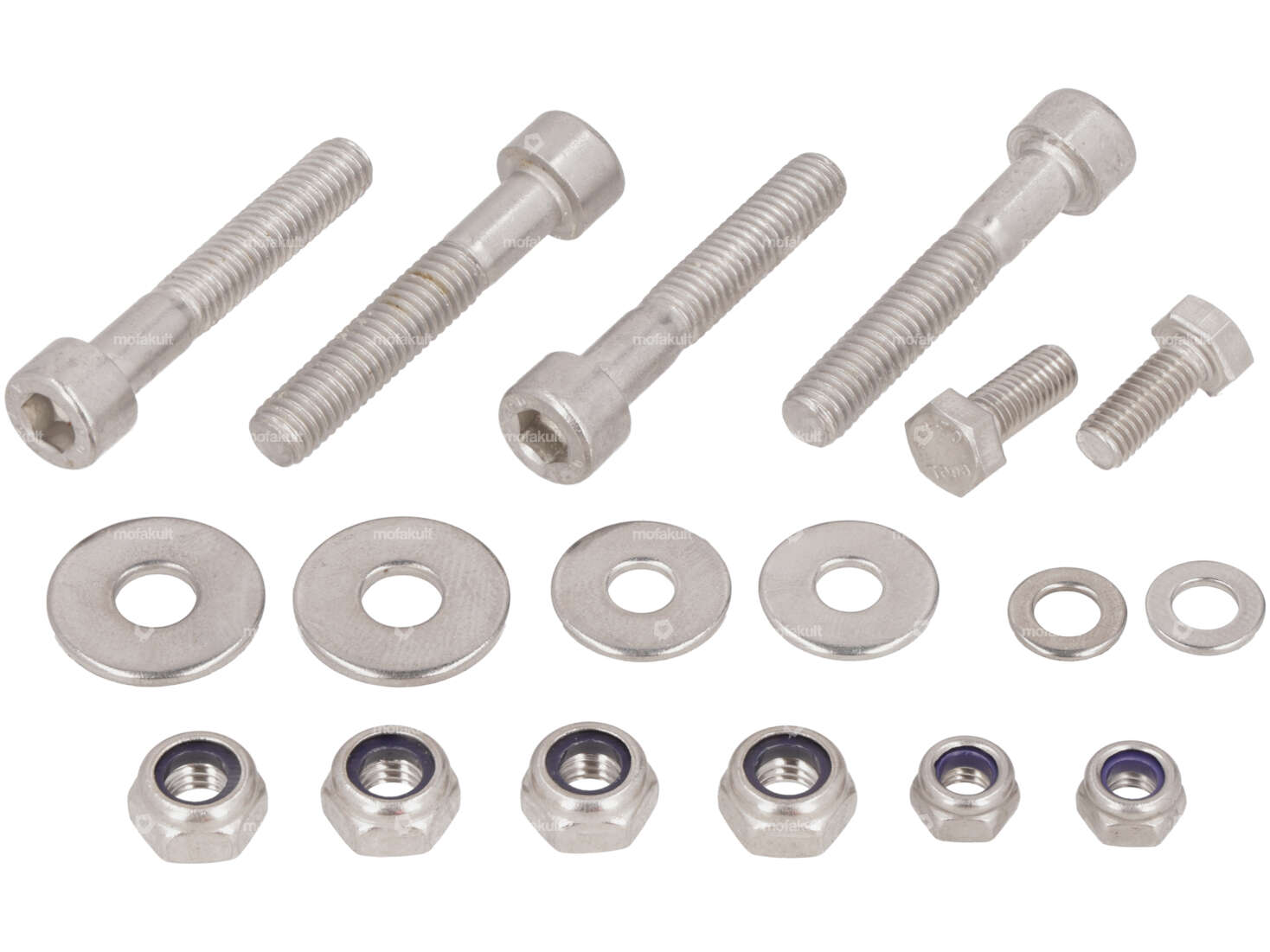 swiing® revival set di viti parafango anteriore Inox | Pony Cross 521 Carousel Image 1