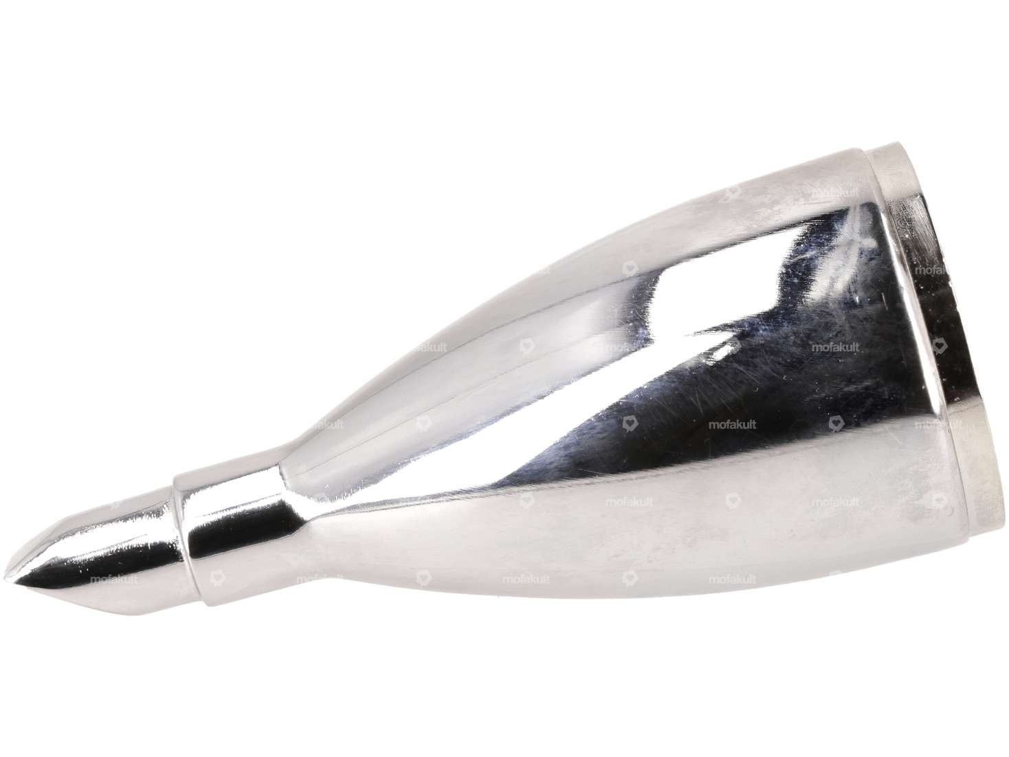 Flauto di scarico 65 mm laterale in uscita cromo Carousel Image 3