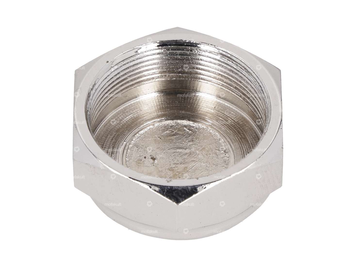 Dado forcella M26x1 chiuso medio alto cromo Carousel Image 2