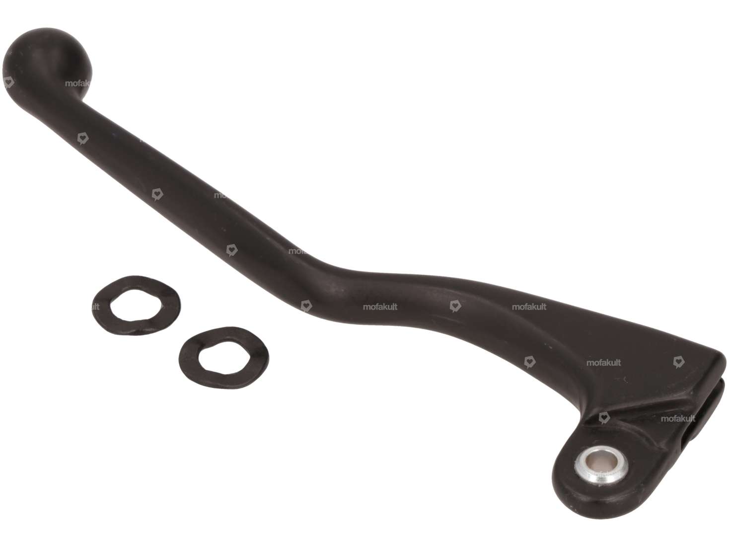 Leva freno Domino lunga sinistra in alluminio nero NOS Carousel Image 2