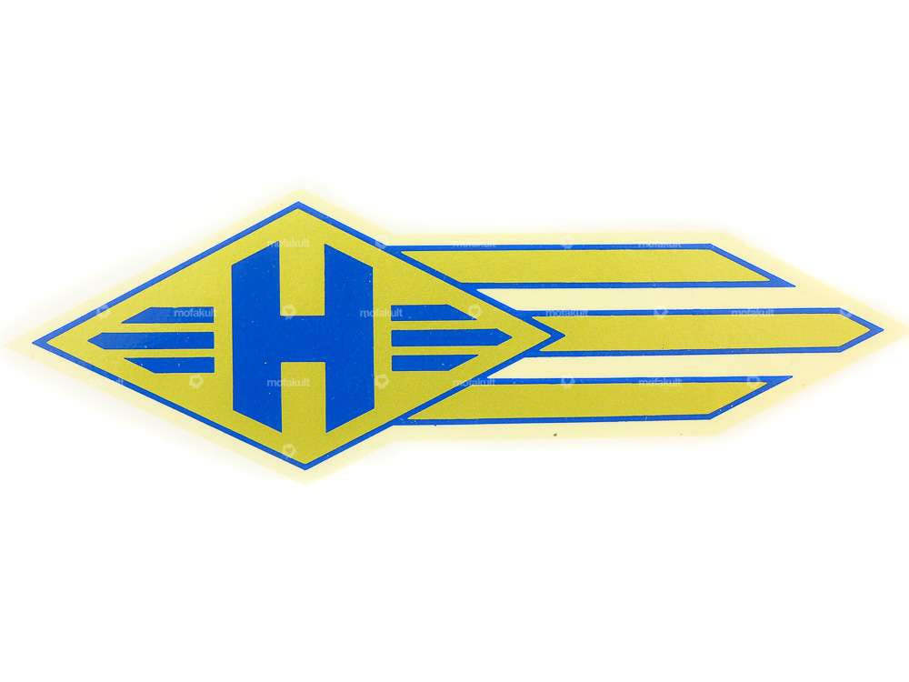 Water decal "H" gold/ blue | Hercules Carousel Image 1