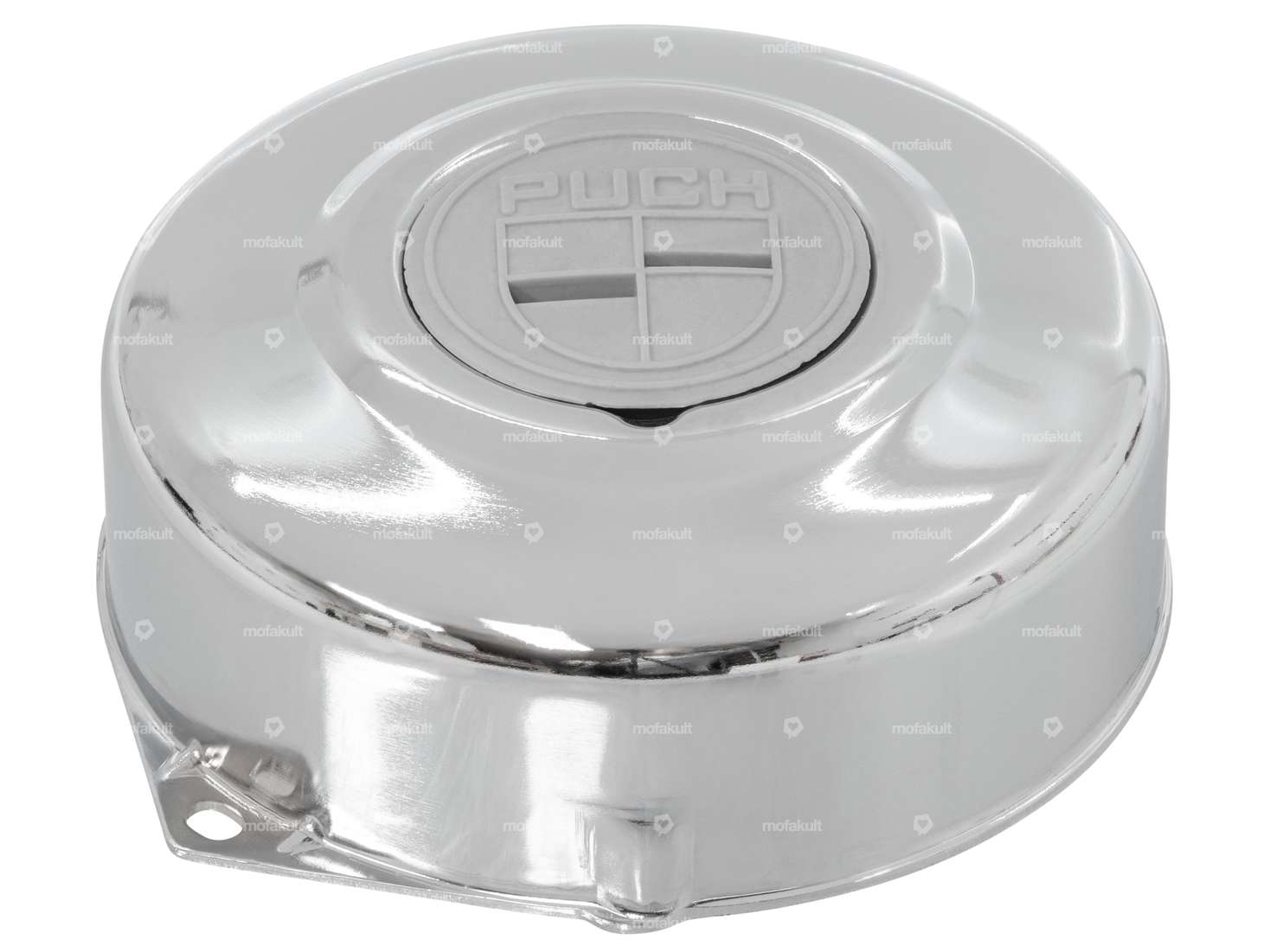 GPO coperchio accensione cromato emblema "Puch" grigio | Puch Carousel Image 2