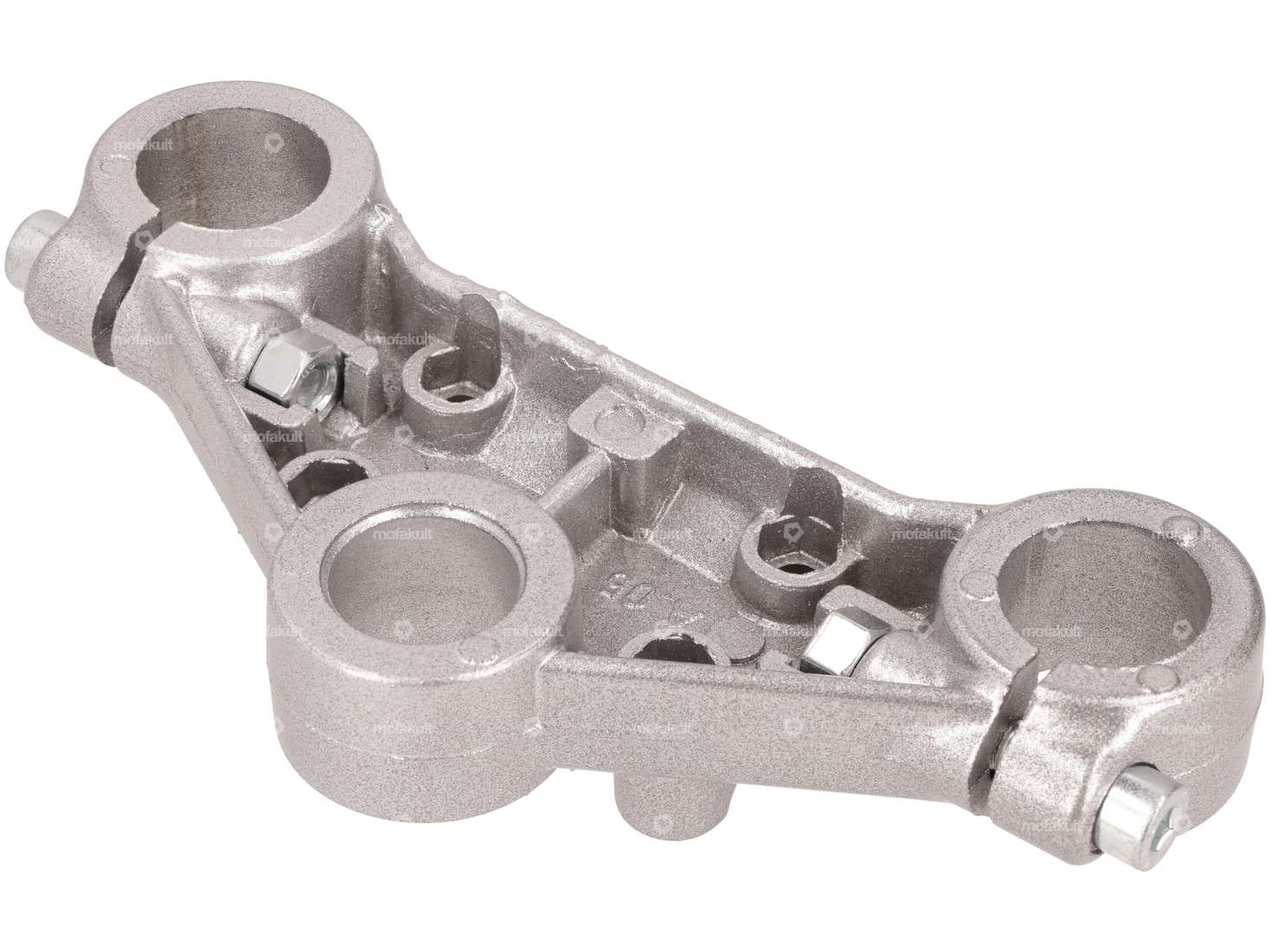 Albero triplo superiore EBR in alluminio (longheroni Ø 28 mm) argento Carousel Image 2