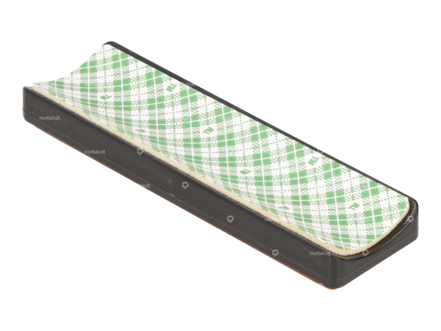 Riflettore 94 x 28 mm (retro curvo) autoadesivo arancione Carousel Image 2