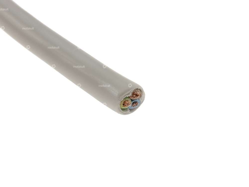 Cavo di alimentazione a 3 conduttori grigio 0,75 mm² (al metro) Carousel Image 2