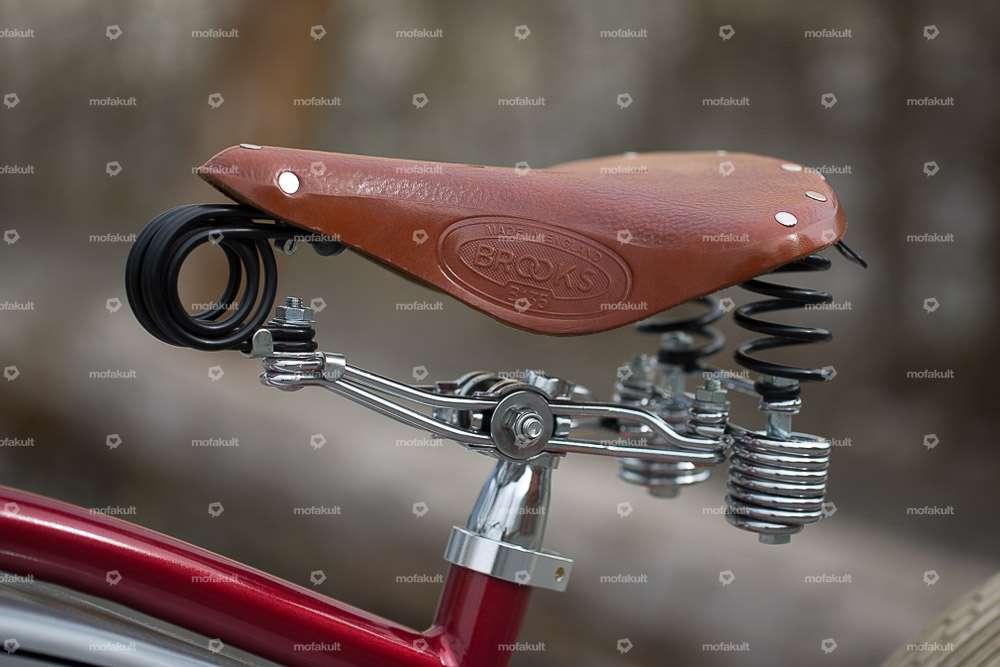 BROOKS sella in pelle nera Carousel Image 6