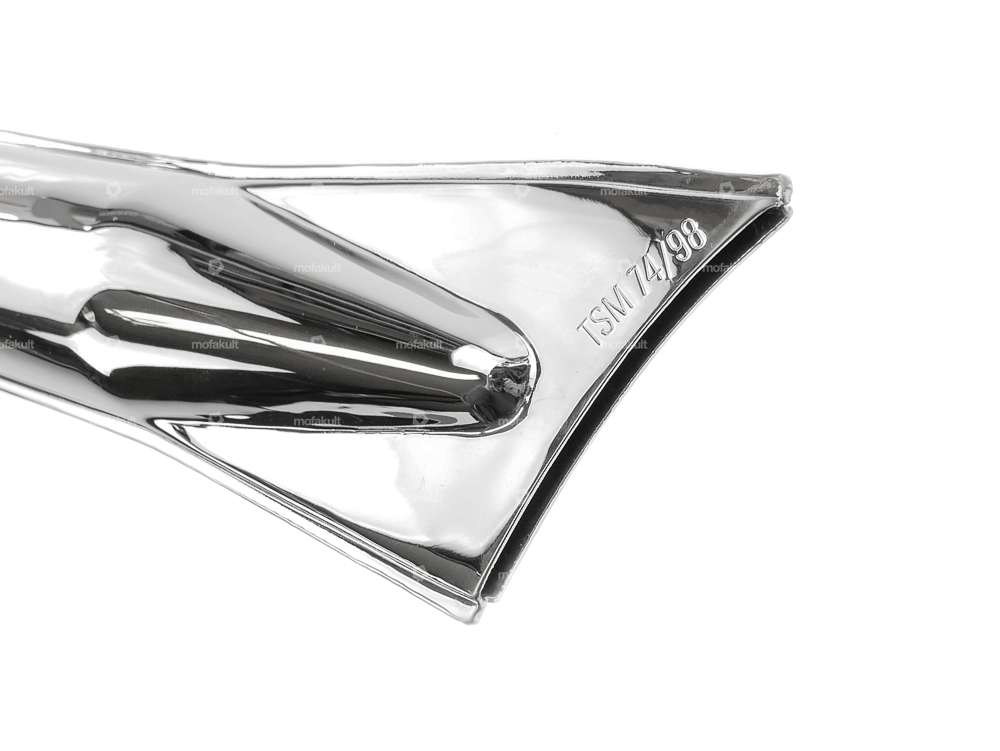 Silenziatore (28/56 mm) cromato per scarico corto Carousel Image 3