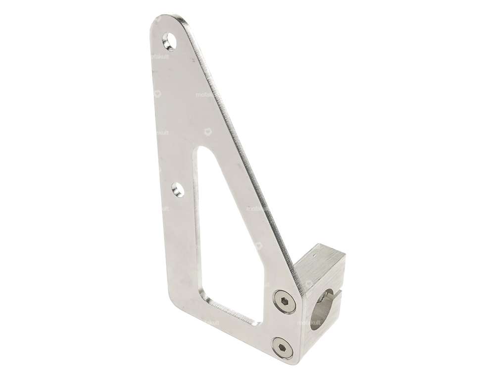 66HEROES Nummernschildhalter seitlich links (CH-Version) Inox Carousel Image 1