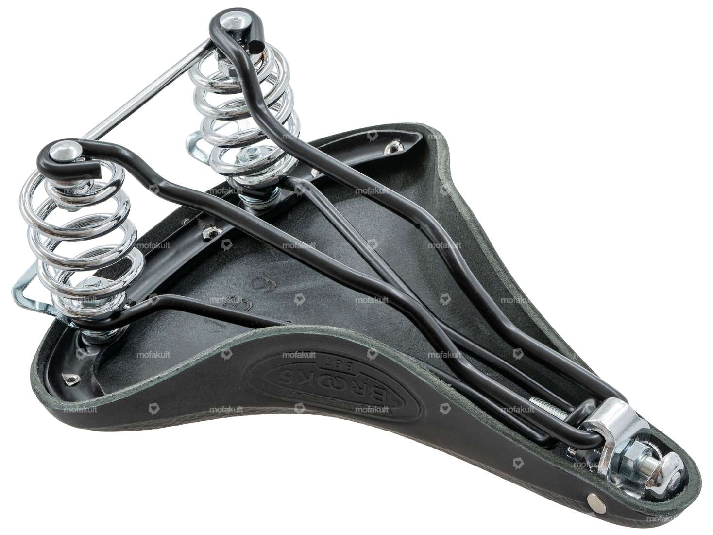 BROOKS Sella B67 Molle a barile in pelle nera Carousel Image 2