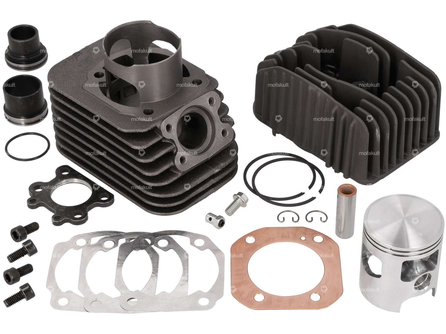 Polini 47 mm cylinder kit EVO 12 mm KoBo | Piaggio Ciao, SI, Bravo, Boxer Carousel Image 1