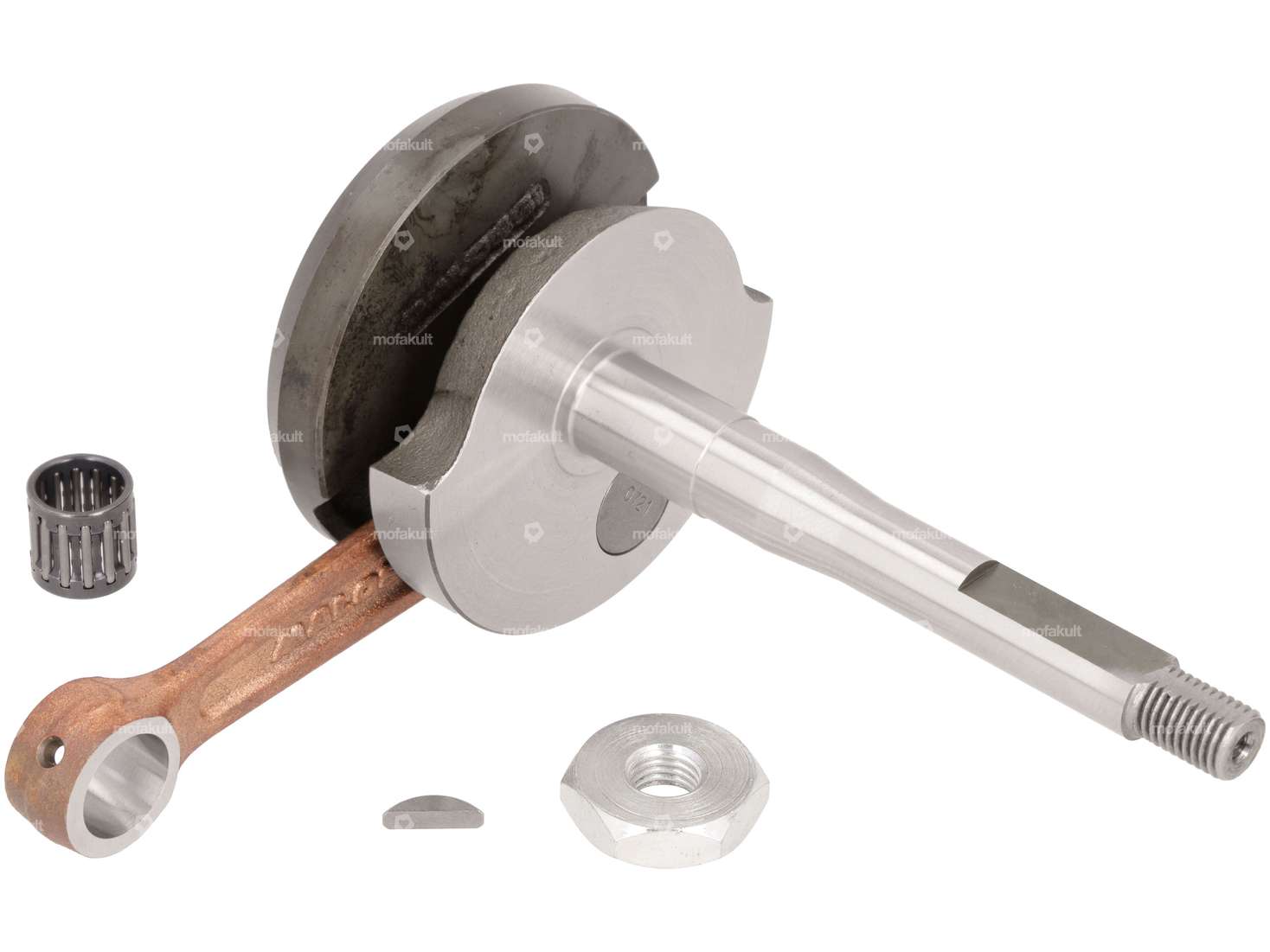 Albero motore Malossi "RHQ Racing" 12 mm KoBo | Piaggio Ciao, SI, Bravo, Boxer Carousel Image 1