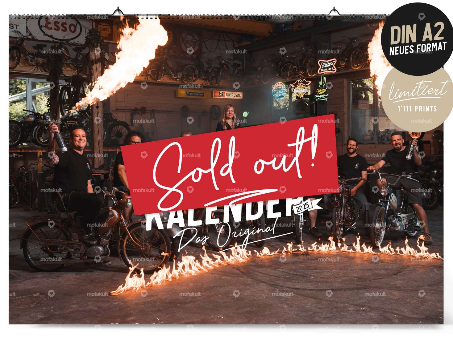 2025 Calendario dei ciclomotori "originali Carousel Image 1