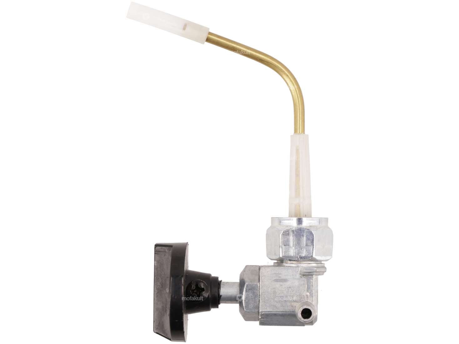 Rubinetto benzina verticale M16x1 (con dado raccordo) uscita destra | KTM Hobby III, GP40, Foxi Carousel Image 1