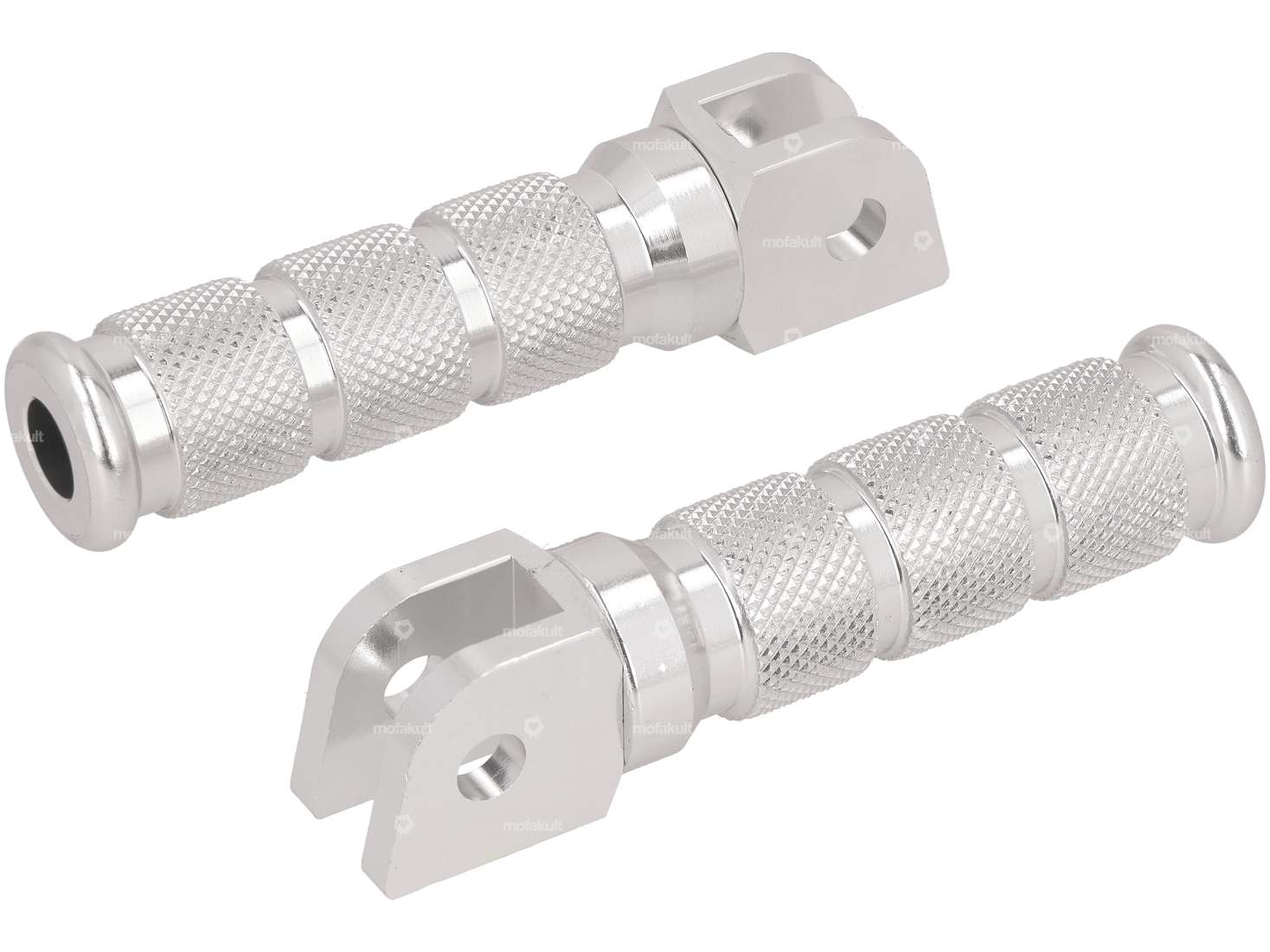 Pedane GPO zigrinate in bianco Carousel Image 1