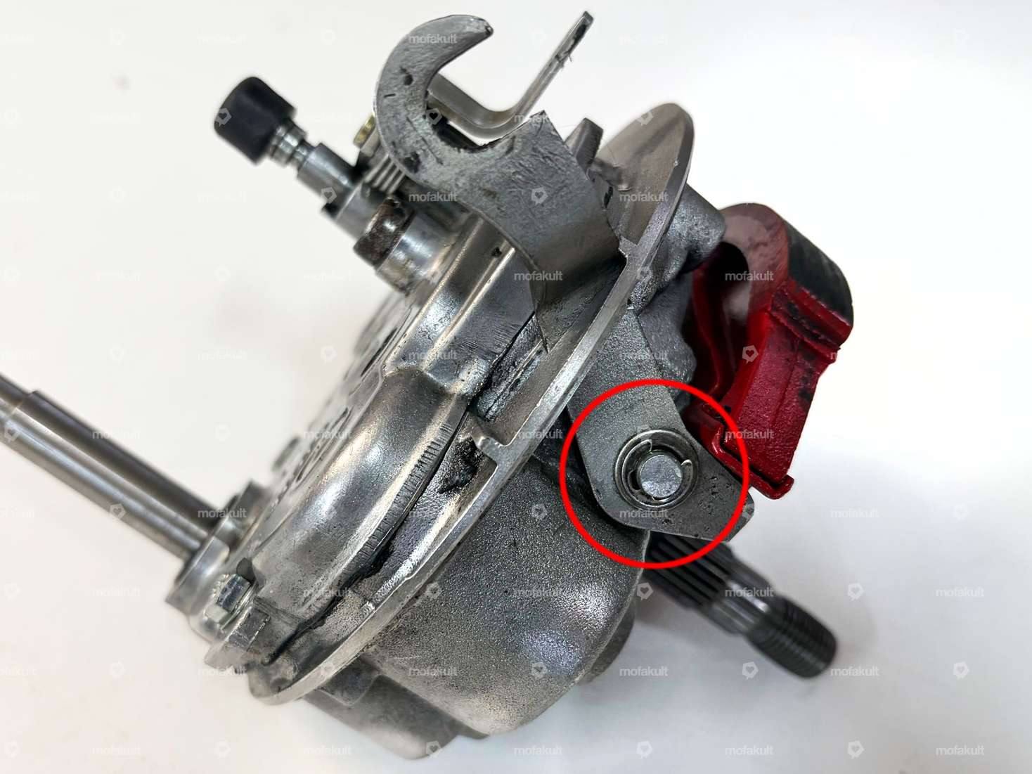 Anello di fissaggio leva freno posteriore | Piaggio Ciao, SI, Bravo, Boxer Carousel Image 2