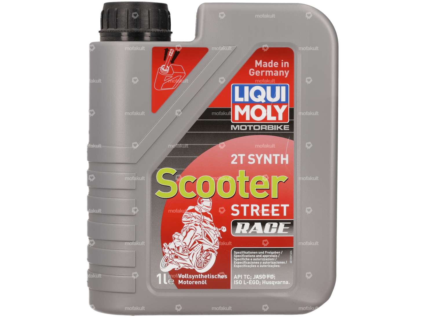 LIQUI MOLY Olio per miscela a 2 tempi "Scooter" completamente sintetico 1 litro Carousel Image 1