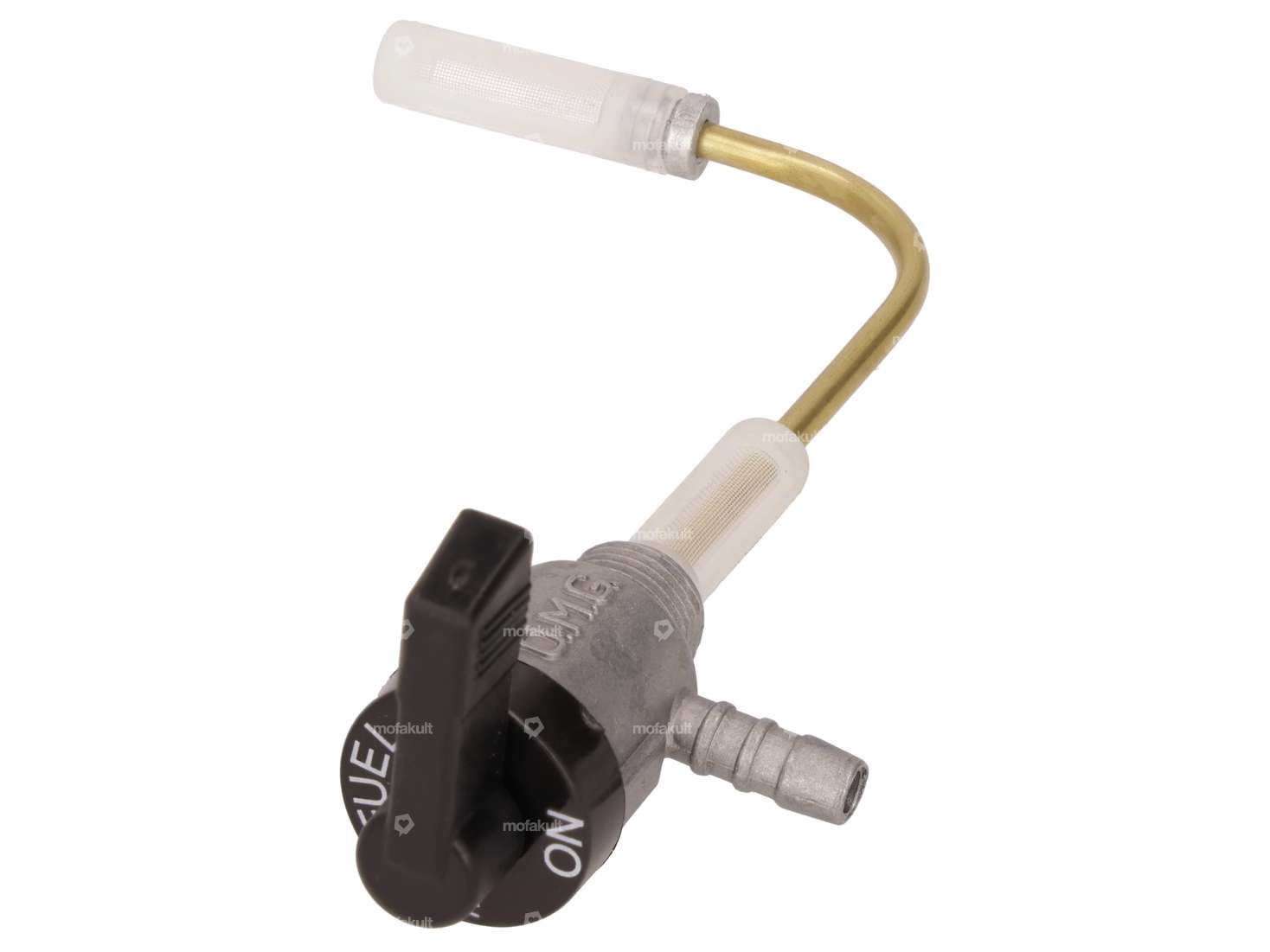 Rubinetto benzina orizzontale M12x1 con dado raccordo uscita fondo | Puch Maxi S / N Carousel Image 2