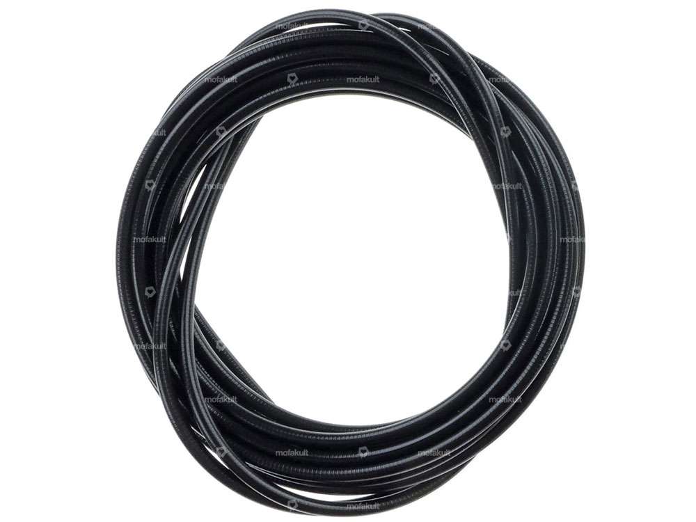 Guaina per cavi da 6 m, Ø 5 / 2,2 mm, nera (rotolo da 6 metri) Carousel Image 1
