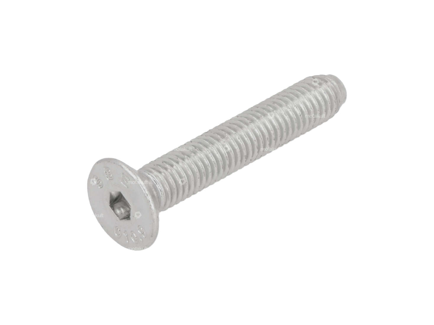 Screw M5x30 countersunk head hexagon socket, galvanized (10.9 strength) Carousel Image 1