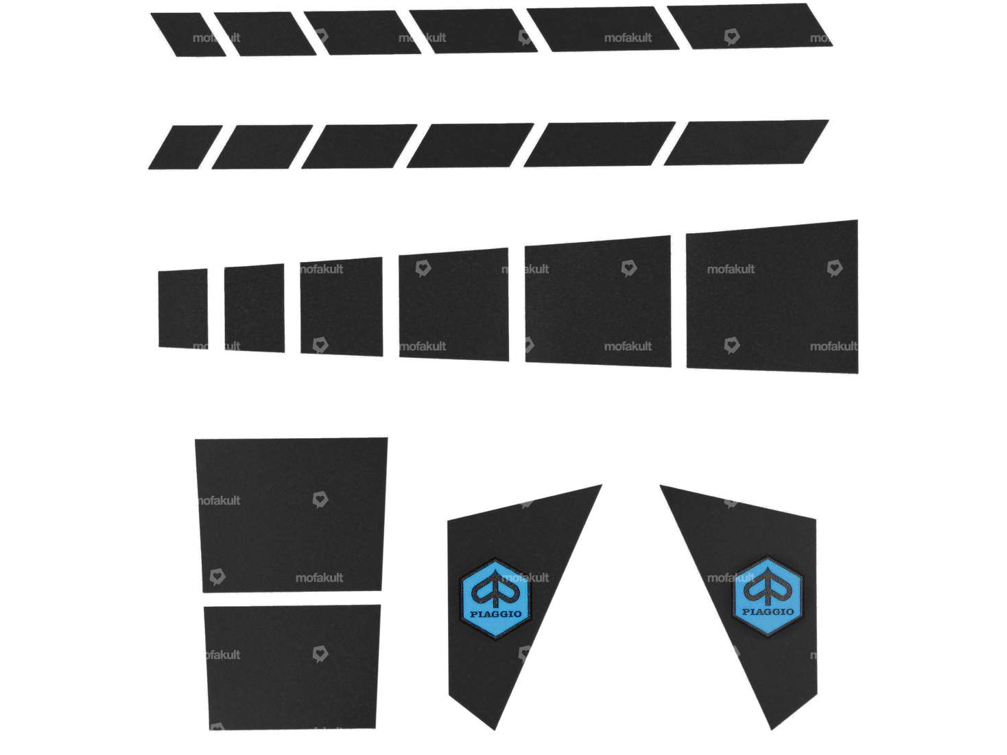 Set di adesivi cornice nera | Piaggio SUPERbravo Carousel Image 1