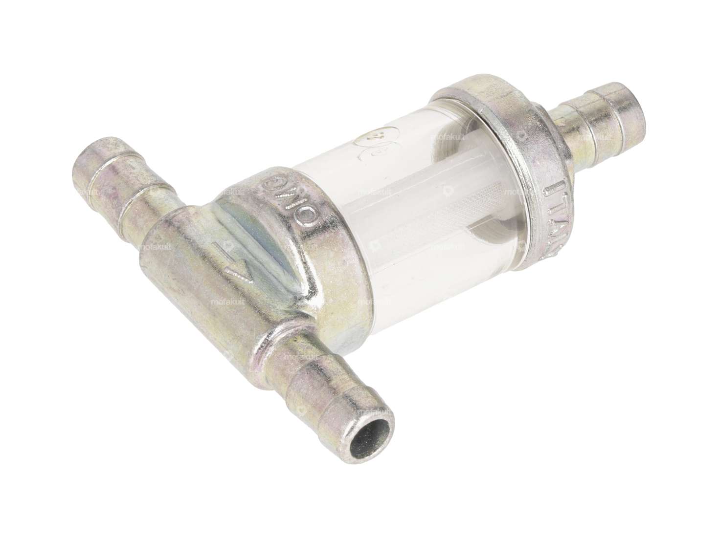 Filtro benzina OMG "T" in metallo 8 mm (rimovibile) Carousel Image 1