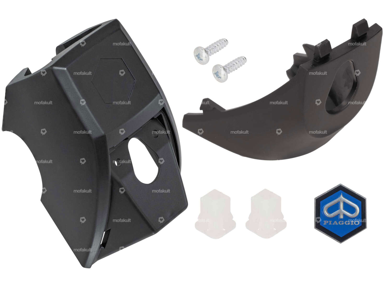 Set copriserratura nero | Piaggio Ciao PX Carousel Image 1