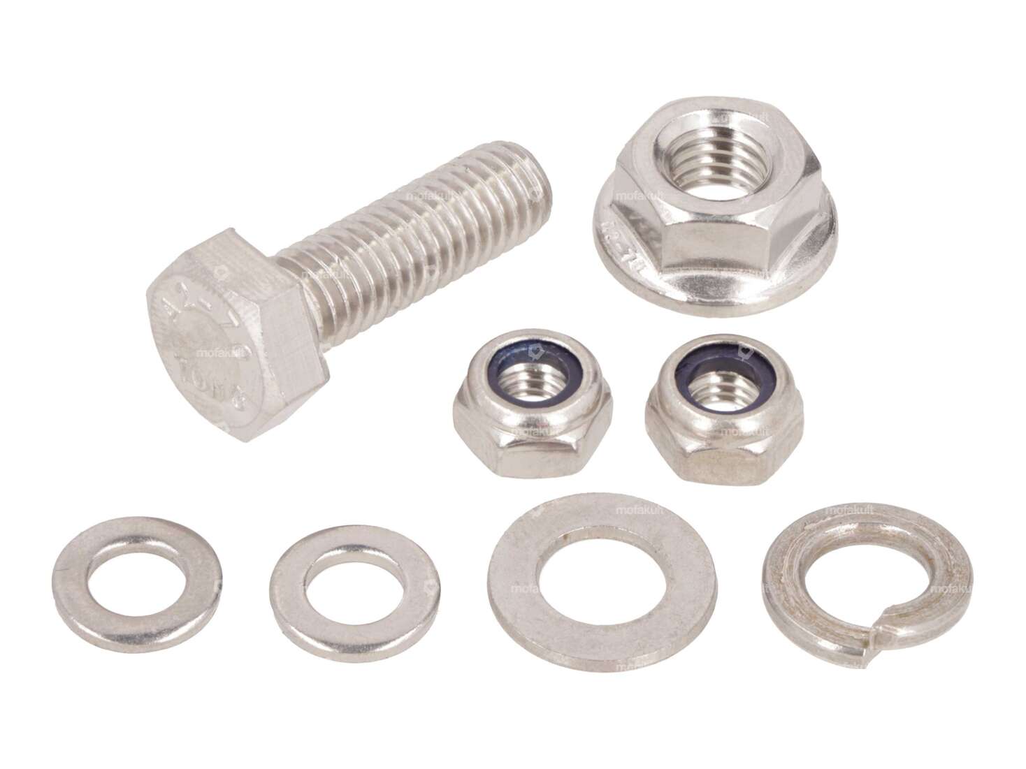 swiing® revival Schrauben-Set Auspuff (ab Frühjahr 2023) Inox | Pony GTX 521 Carousel Image 1