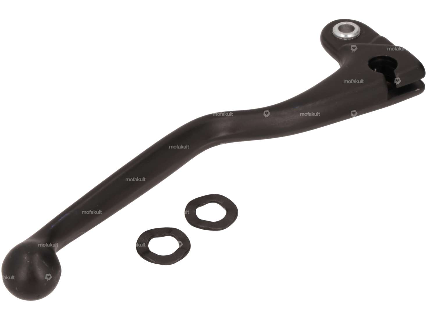 Leva freno Domino lunga sinistra in alluminio nero NOS Carousel Image 3