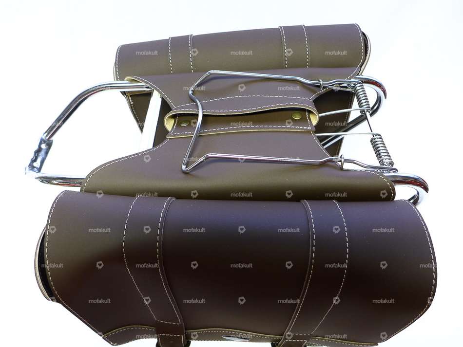 Borsa classica marrone scuro Carousel Image 4