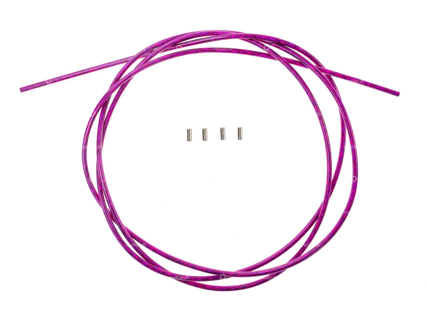 Guaina del cavo Ø 5 mm rosa 2,5 m guaina interna in metallo Carousel Image 1