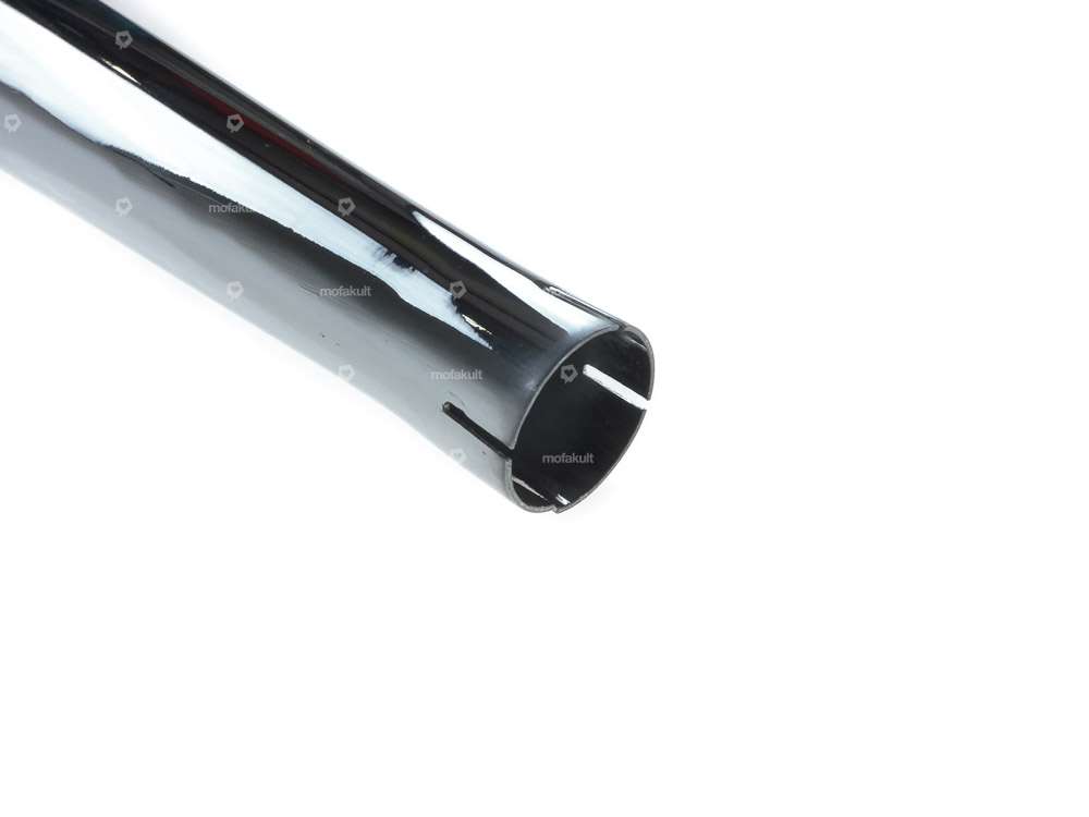 Sigaro marmitta Jamarcol Ø 32 / 70 mm curvo cromato Carousel Image 2