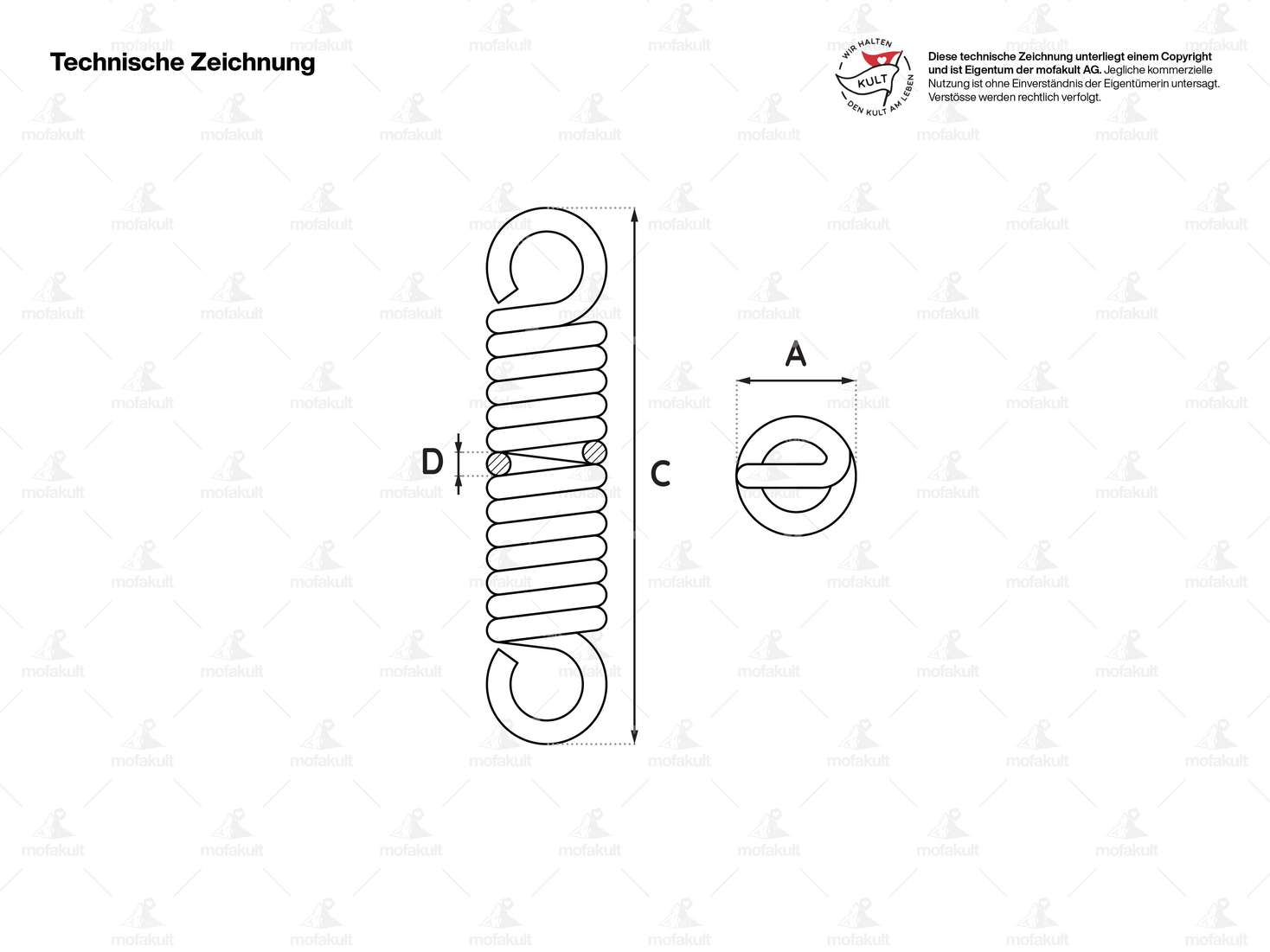 Spring Ø 2.5/14.6 x 84.3 mm Carousel Image 2