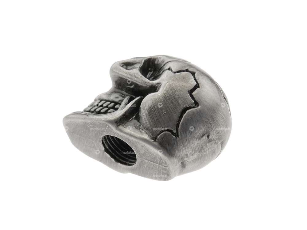 Tappi valvola Skull Custom in alluminio lucido Carousel Image 2
