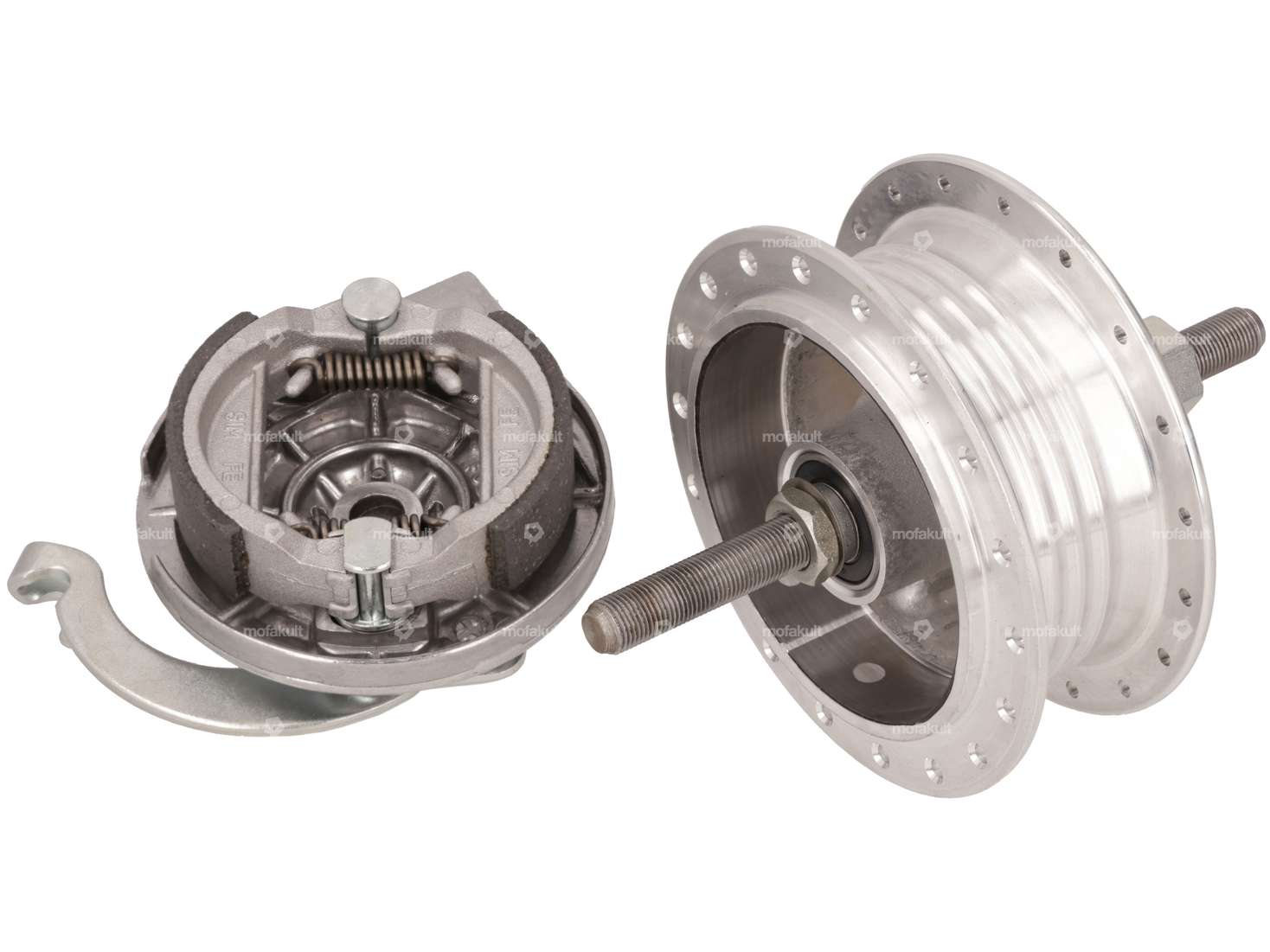 Mozzo ruota LELEU a raggi anteriore 36 fori con piastra di ancoraggio & asse | Puch Carousel Image 3