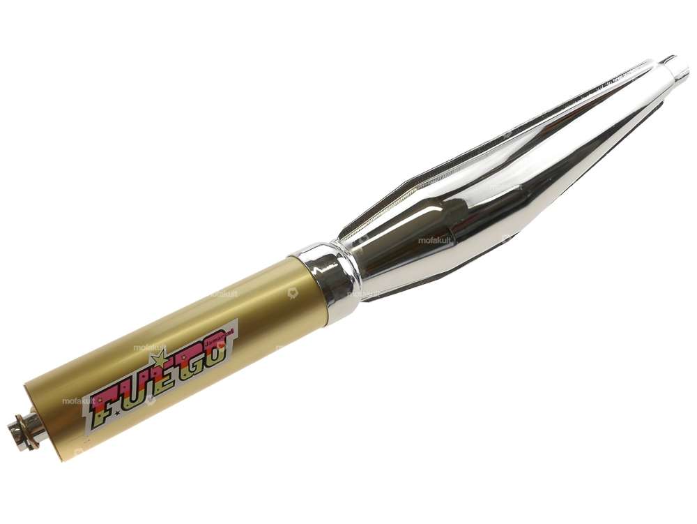 Silenziatore posteriore Jamarcol Fuego 28 mm cromo / oro Carousel Image 1